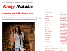 Tablet Screenshot of kinkynatalie.com